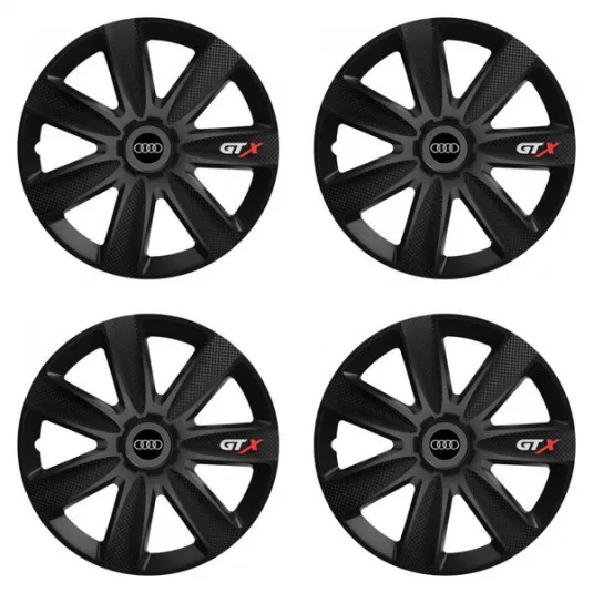 Puklice pre Audi 16 GTX CARBON black