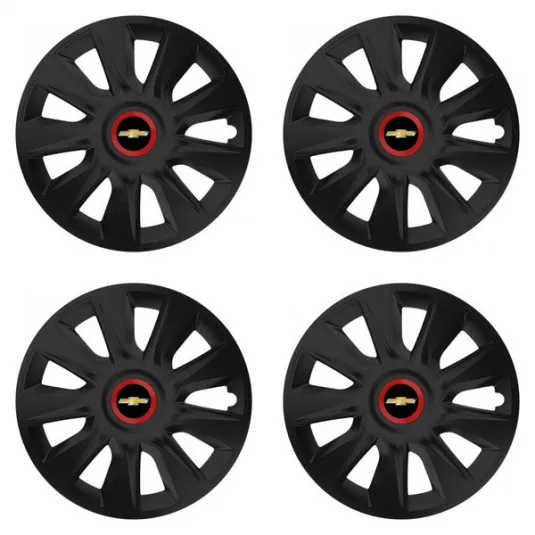 Puklice pre Chevrolet 14 STRATOS RR black