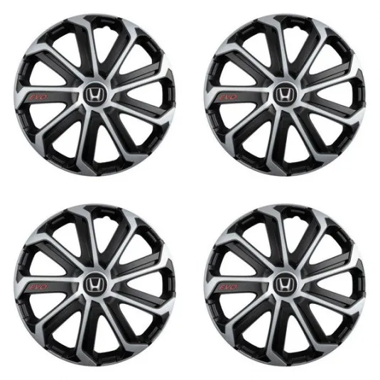 Puklice pre Honda 15 Evo black&silver