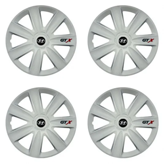 Puklice pre Hyundai 16 GTX carbon white