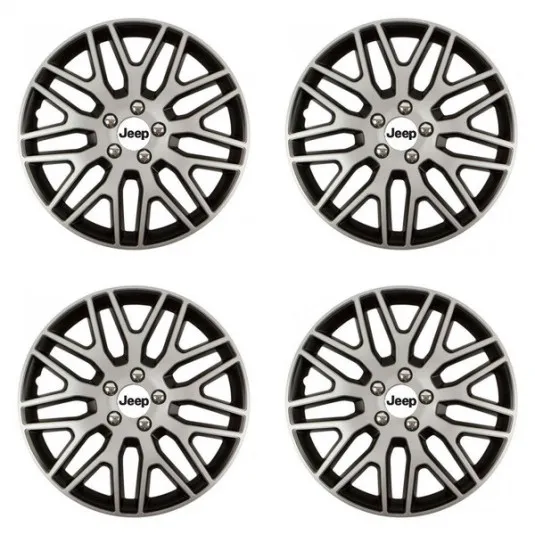 Puklice pre Jeep 15 Dakar NC silver and black