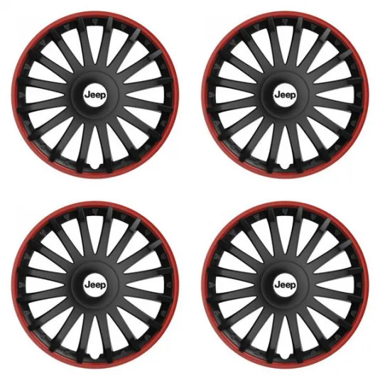 Puklice pre Jeep 16 CRYSTAL RO black