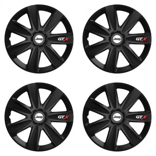 Puklice pre Jeep 16 GTX CARBON black