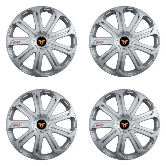 Puklice pre Cupra 15 Evo silver