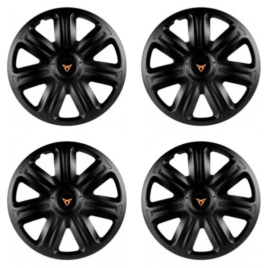 Puklice pre Cupra 15 COMFORT BLACK