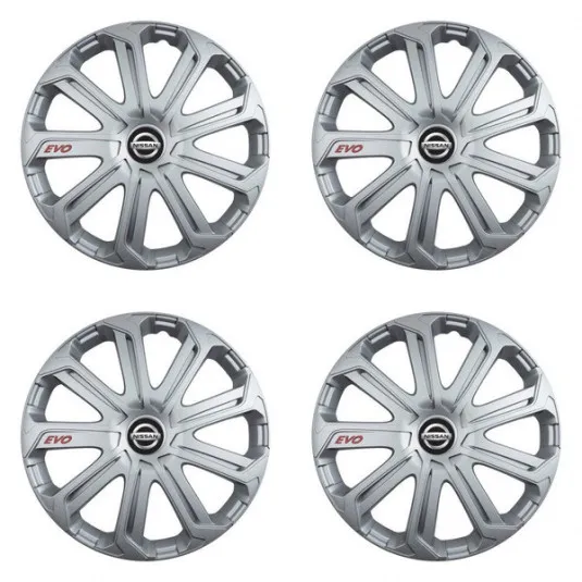 Puklice pre Nissan 14 Evo silver