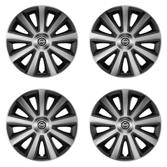 Puklice pre Nissan 14 Aviator carbon silver&black