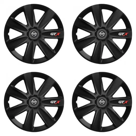 Puklice pre Nissan 15 GTX CARBON black
