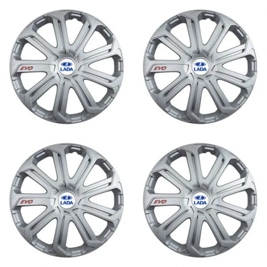 Puklice pre Lada 14 Evo silver