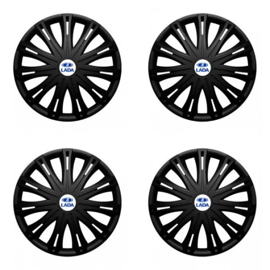 Puklice pre Lada 16 SPARK BLACK