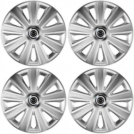 Puklice pre Mazda 16 Aviator carbon RC 16 silver