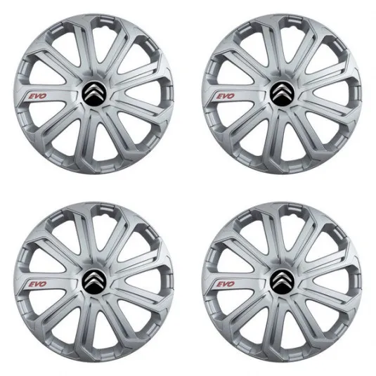 Puklice pre Citroen 14 Evo silver