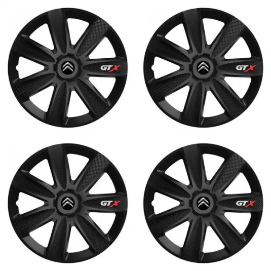 Puklice pre Citroen 16 GTX CARBON black