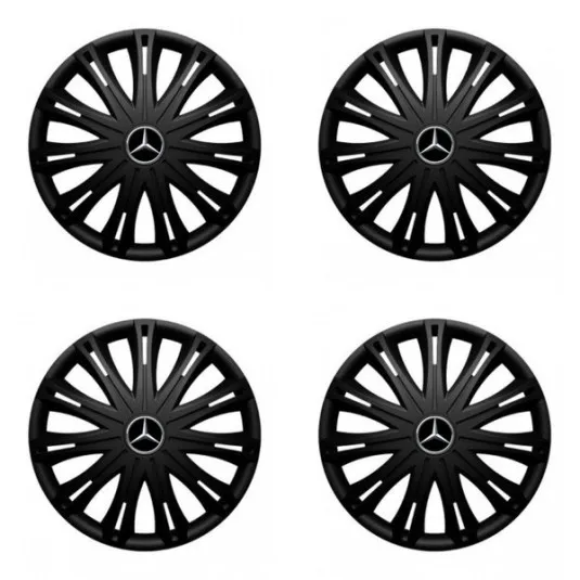 Puklice pre Mercedes 15 SPARK BLACK