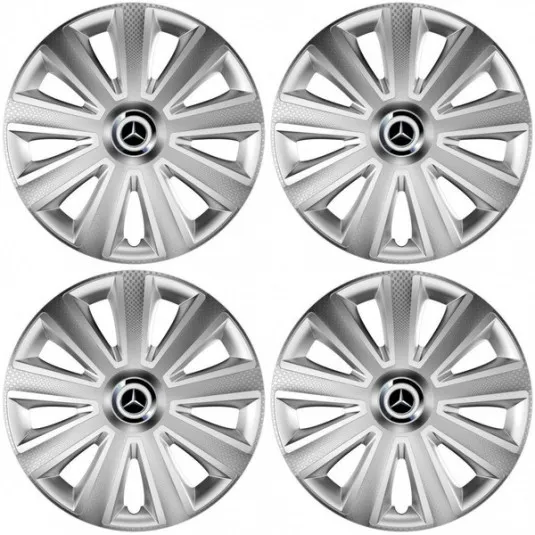 Puklice pre Mercedes 16 Aviator carbon RC 16 silver