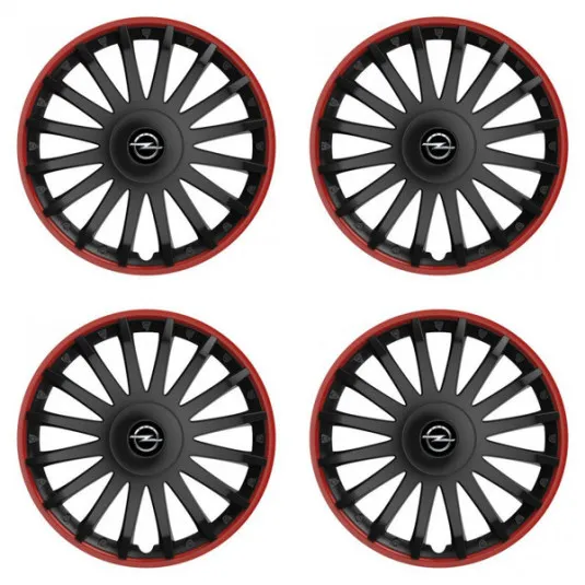 Puklice pre Opel 16 CRYSTAL RO black