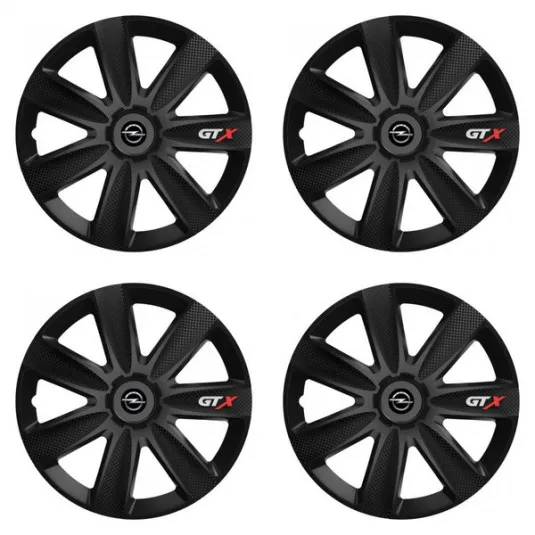 Puklice pre Opel 16 GTX CARBON black