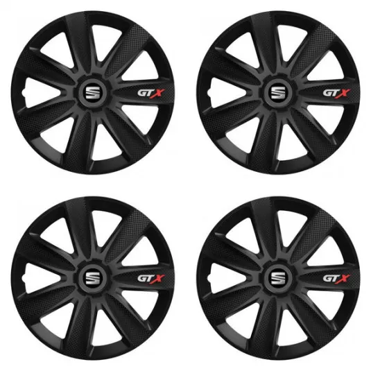 Puklice pre Seat 14 GTX CARBON black