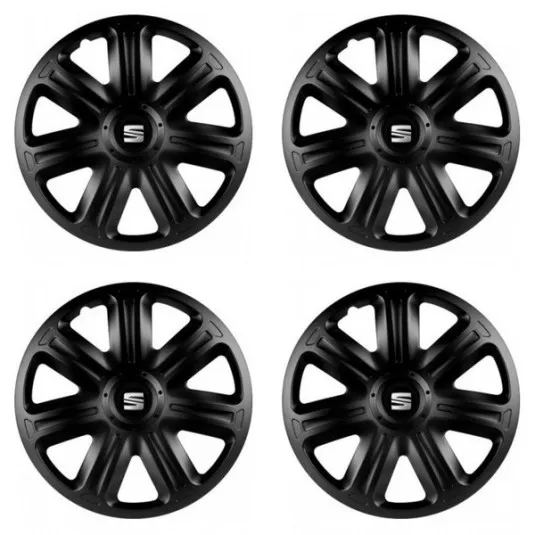 Puklice pre Seat 14 COMFORT BLACK