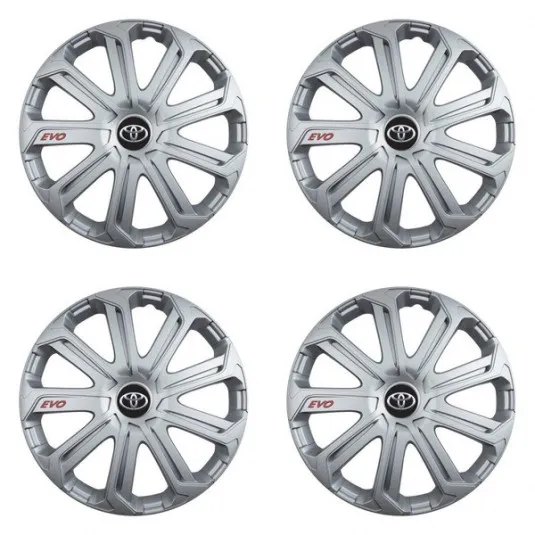 Puklice pre Toyota 14 Evo silver