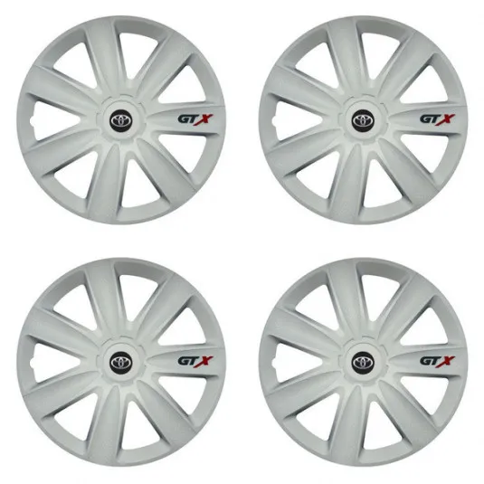 Puklice pre Toyota 15 GTX carbon white
