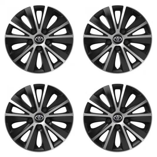 Puklice pre Toyota 16 RAPIDE silver and black