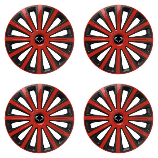 Puklice pre Sangyong 15 TREND red and black