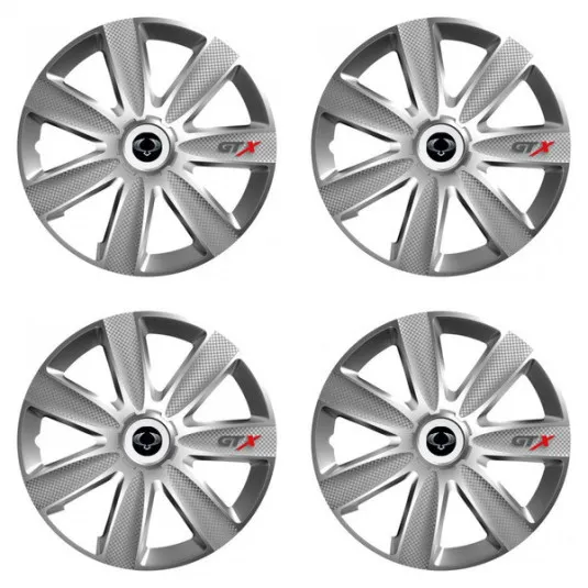 Puklice pre Sangyong 15 GTX CARBON silver