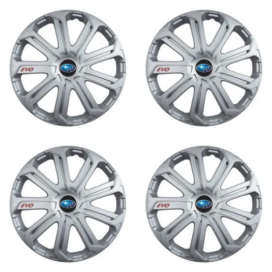 Puklice pre Subaru 15 Evo silver