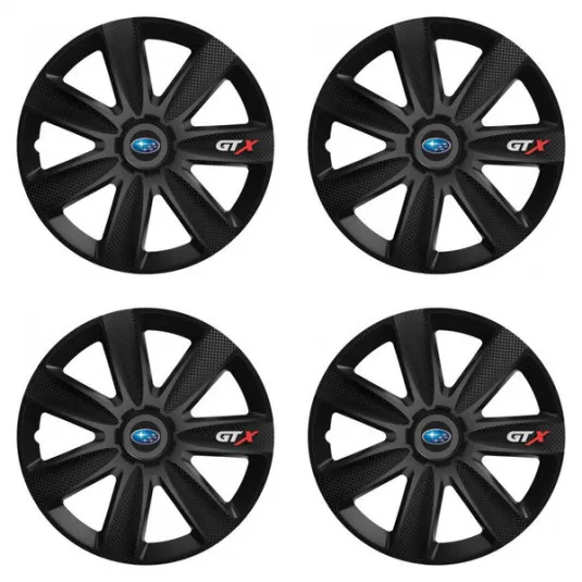 Puklice pre Subaru 16 GTX CARBON black