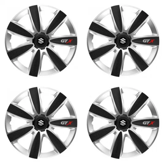 Puklice pre Suzuki 14 GTX CARBON silver/black