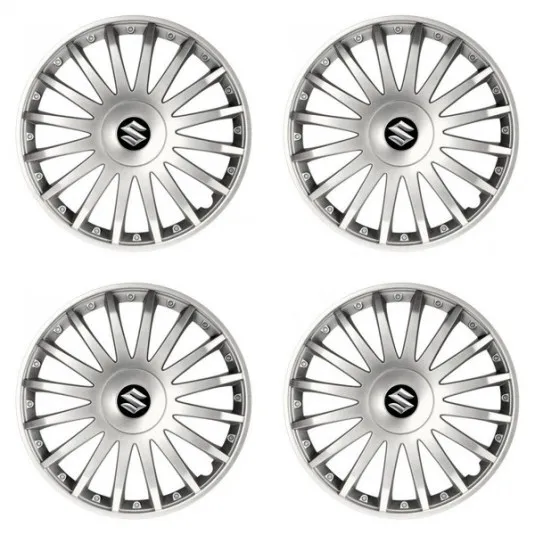 Puklice pre Suzuki 15 CRYSTAL silver