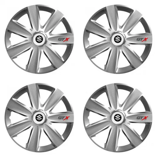 Puklice pre Suzuki 15 GTX CARBON silver