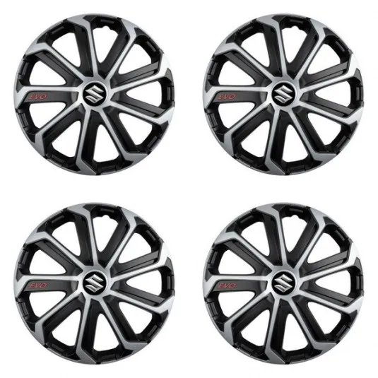 Puklice pre Suzuki 16 Evo black&silver