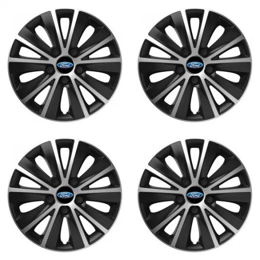 Puklice pre Ford 14 RAPIDE silver and black
