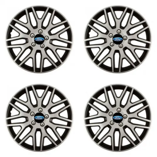 Puklice pre Ford 15 Dakar NC silver and black