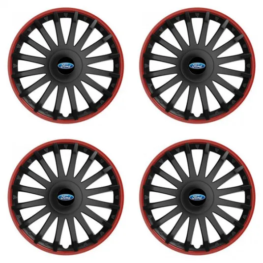 Puklice pre Ford 15 CRYSTAL RO black