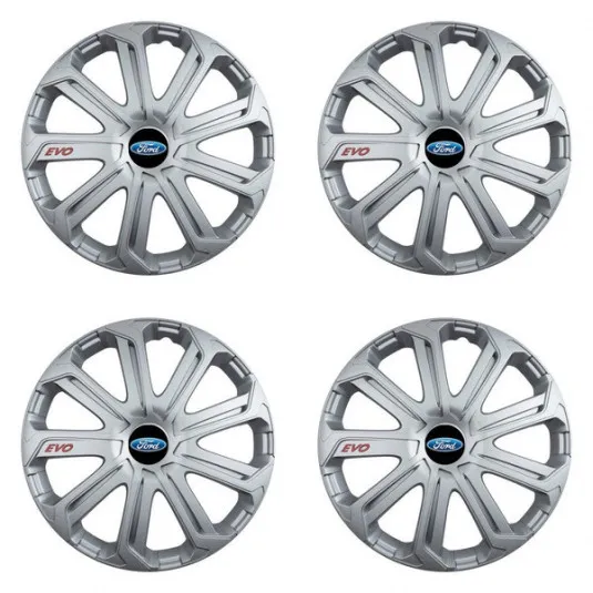 Puklice pre Ford 16 Evo silver