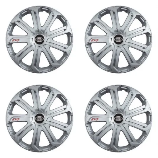 Puklice pre Land Rover 14 Evo silver