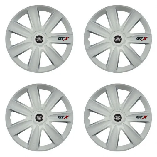 Puklice pre Land Rover 15 GTX carbon white