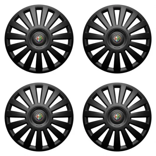 Puklice pre Alfa Romeo 16 Luxury black
