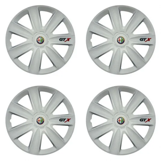 Puklice pre Alfa Romeo 16 GTX carbon white
