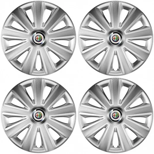 Puklice pre Alfa Romeo 16 Aviator carbon RC 16 silver
