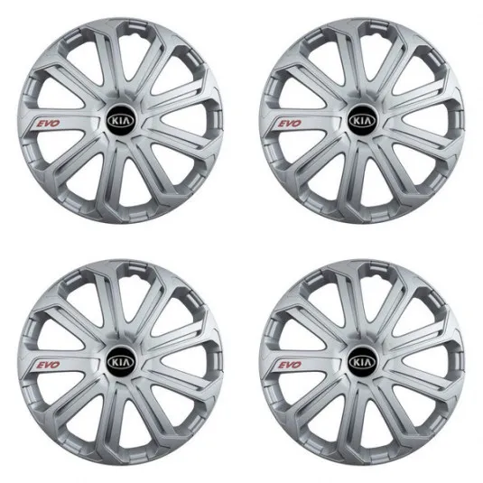 Puklice pre Kia (staršie logo) 14 Evo silver