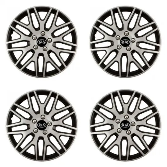 Puklice pre Kia (staršie logo) 14 Dakar NC silver and black