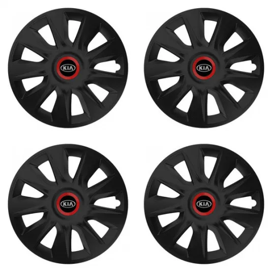 Puklice pre Kia (staršie logo) 16 STRATOS RR black