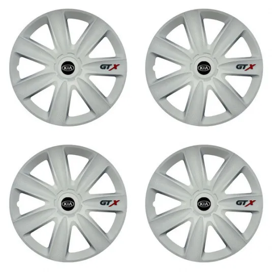 Puklice pre Kia (staršie logo) 17 GTX carbon white
