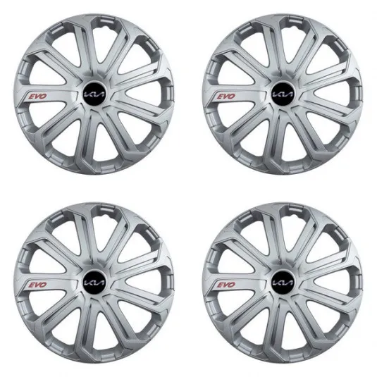 Puklice pre Kia (nové logo) 14 Evo silver