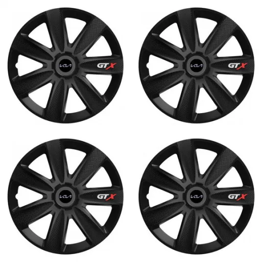 Puklice pre Kia (nové logo) 16 GTX CARBON black