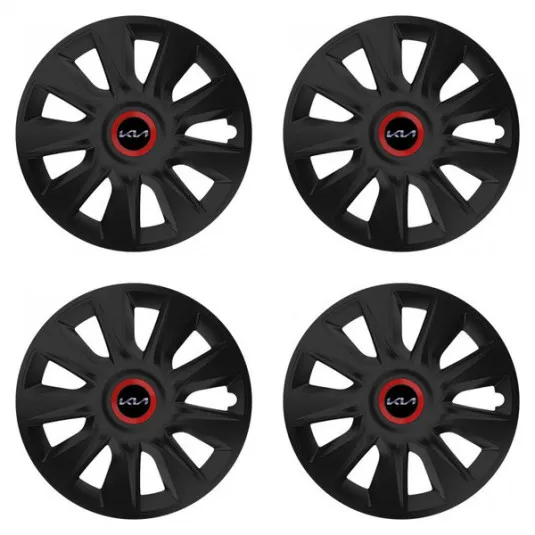 Puklice pre Kia (nové logo) 16 STRATOS RR black